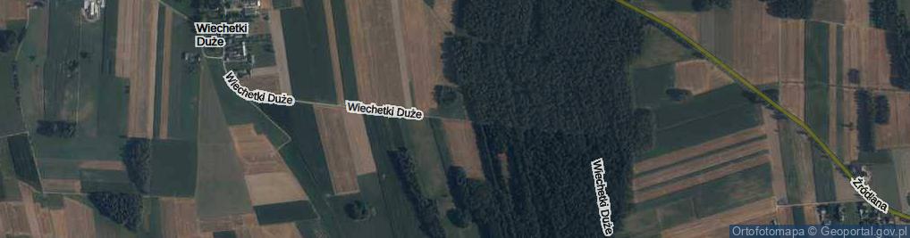 Zdjęcie satelitarne Wiechetki Duże ul.